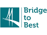 Bridge to best color logo